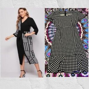 Houndstooth Dress Set